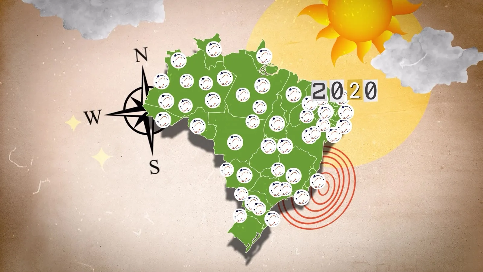 Unidades CIEVS em todas as regiões do país
