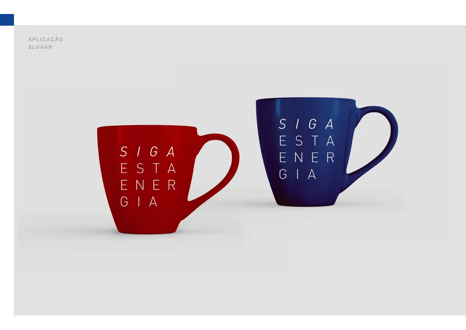 Canecas com o slogan