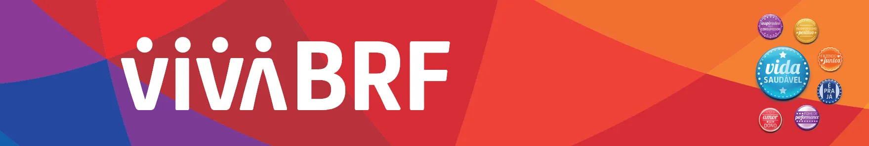 Key visual VIVA BRF com selos de valores