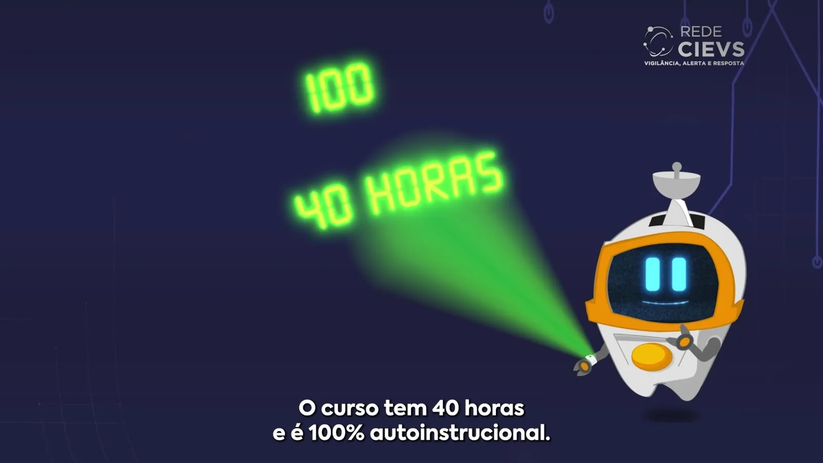 Um curso de 40 horas, 100% autoinstrucional
